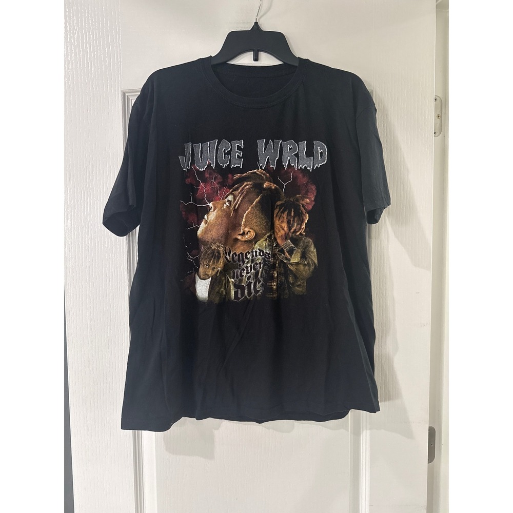 Juice WRLD Day 2023 United Center Chicago T-Shirt Black Large Hip Hop Rap Tee